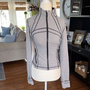 Lululemon  Gray Jacket with Black Trim size 6 worn once